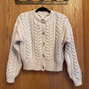 H&M chunky knit cable knit cardigan thick, beautiful perfect condition